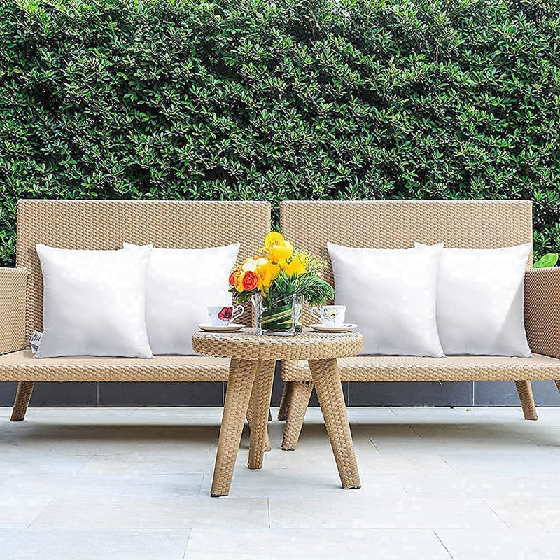 Outdoor patio pillow covers top